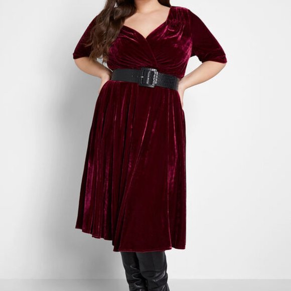 collectif x mc vixen match velvet midi dress